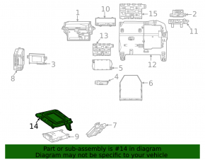 Кронштейн на Speedometer Instrument Cluster Control Module Mercedes H247 GLA 20-26
