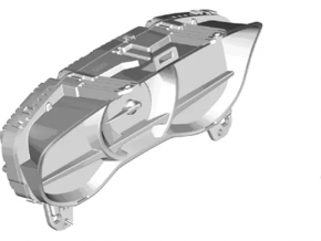 Щиток приборов Ford Fusion mk5 17-14 2 дисплея, царапины