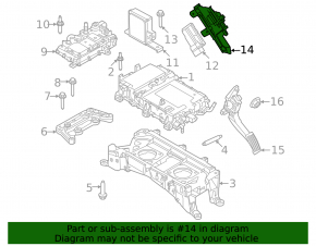 Кронштейн блока ECU компьютер двигателя Ford Mustang Mach-E 21-26