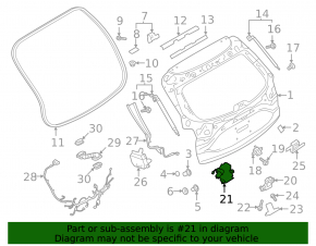 Замок двери багажника Mazda CX-5 17-25 электро