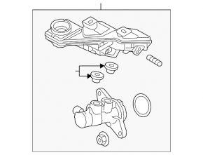 Главный тормозной цилиндр с бачком Mazda CX-9 16-23