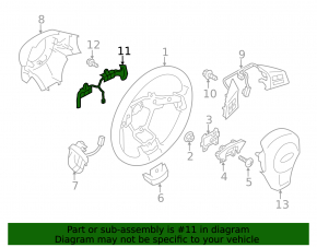 Лепестки подрулевые Subaru Forester 14-16 SJ