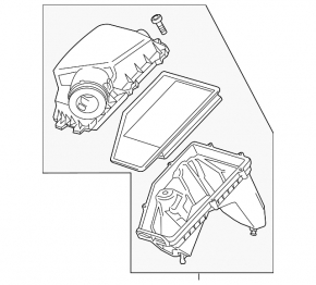 Корпус воздушного фильтра Chevrolet Malibu 16-23 1.5T