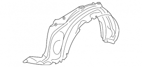 Подкрылок передний левый Mazda CX-7 06-09