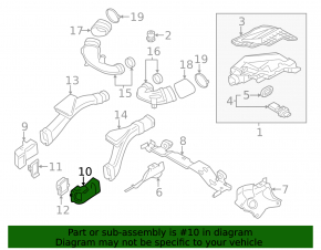 Воздухоприемник BMW 5 F10 11-16