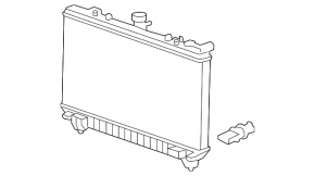 Radiator de răcire cu apă pentru Chevrolet Camaro 08-15 3.6, 6.2, transmisie automată