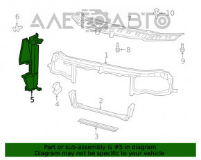 Дефлектор радиатора правый Chrysler 300 11-14 3.6