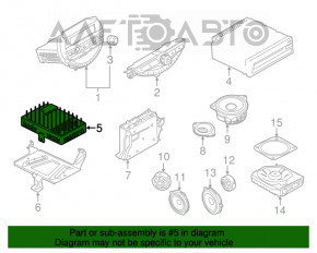 Amplificator Mini Cooper F56 3D 14- Harman Kardon