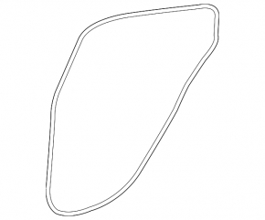 Уплотнитель двери задней левой Infiniti QX30 17-19