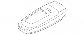 Ключ Ford Edge 19-21 smart, 5 кнопок