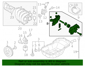 Масляный насос ДВС Mazda CX-9 16-22 2.5T