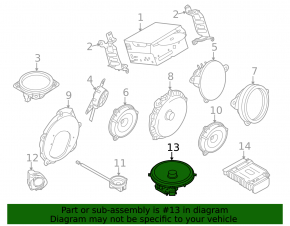 Cабвуфер Infiniti G25 G35 G37 4d 06-15 BOSE