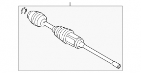 Arbore punte stânga față BMW 5 G30 17-20 2.0T, 3.0T, 530e hibrid