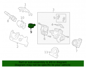 Подрулевой переключатель правый Honda CRV 12-13