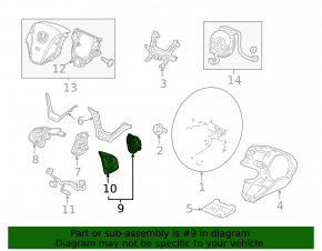 Кнопки под рулем многофункциональные Honda CRV 12-16