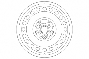 Диск железный R16x6.5j Toyota Camry v70 18-20