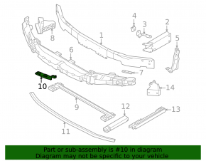 Кронштейн бачка омывателя BMW X1 F48 16-22