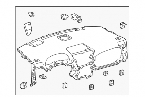 Torpedo gol Lexus RX350 RX450h 10-15 gri