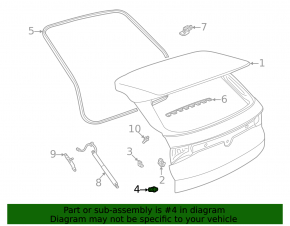 Отбойник двери багажника левый Volkswagen ID.4 21-26