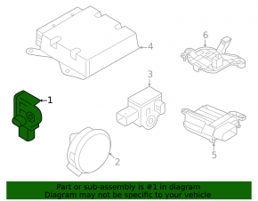 Senzor airbag dreapta față Audi A3 22-26