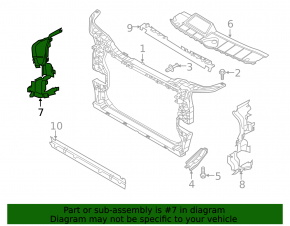 Deflector radiator dreapta Audi Q5 80A 21-