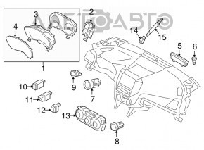 Щиток приборов Subaru Impreza 17-18 GK 43k