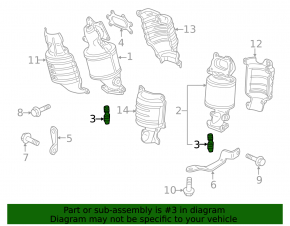 Tubul de admisie cu catalizator pentru Acura MDX 07-13