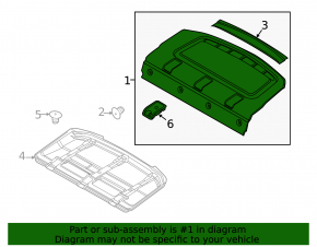 Полка задняя Ford Focus mk3 11-18 4d серая