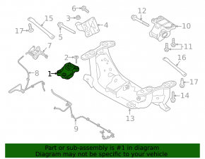 Подушка двигателя передняя левая Land Rover Discovery 17-20 3.0d