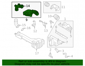 Воздуховод впуска Nissan Murano 25-26