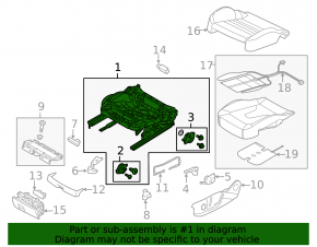 Covoraș scaun pasager stânga pentru Audi A3 8V 15-20 manual, fără cadru