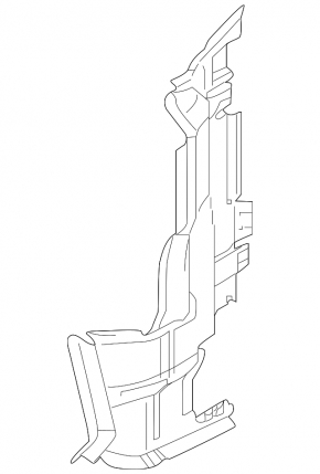 Deflector radiator stânga Audi A5 F5 17-18 2.0T
