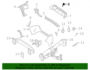 Заглушка буксировочного крюка заднего бампера Mercedes W167 GLE 53/63 21-26 AMG pkg