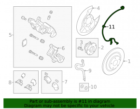 Датчик ABS задний правый Mazda 3 14-18 BM