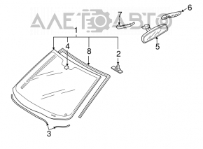 Лобовое стекло Mazda CX-7 06-12 Lamipane GGN