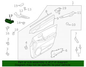 Управление стеклоподъемником передним левым Mazda CX-7 06-09 черн