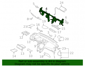 Труба подторпедная усиление Subaru Outback 10-14