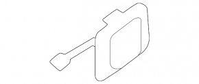 Заглушка буксировочного крюка заднего бампера Audi A4 B9 17-19 S-line