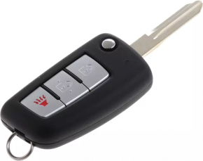Ключ Nissan Rogue 14-20 3 кнопки, раскладной
