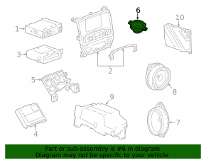 Пищалка в торпеде левая GMC Terrain 18-23 Bose