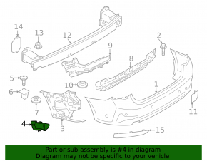 Кронштейн датчика слепых зон BSM правый BMW 3 G20 23-26