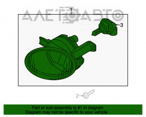 Противотуманная фара птф левая VW Touareg 11-16