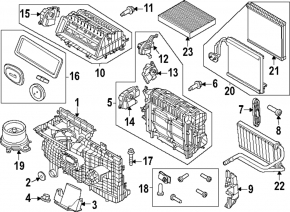 Ventilație carcasă încălzire Ford Mustang Mach-E 21-25