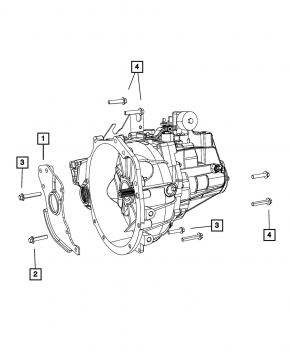 Кронштейн привода полуоси передний правый Jeep Compass 11-16 МКПП FWD