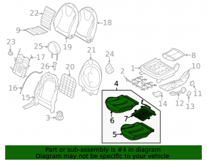 Пассажирское сидение Mini Cooper Clubman R55 07-14 без airbag