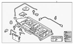 Baterie de acumulator asamblată VW Jetta 13-16 USA hibrid