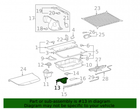Поддон под домкрат Toyota Prius 20 04-09