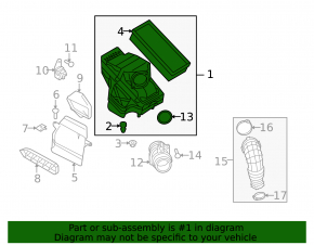 Корпус воздушного фильтра Audi A4 B8 08-16 2.0T