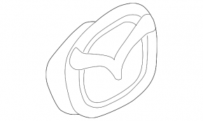 Эмблема значок крышки багажника Mazda 3 19-26 4d простая