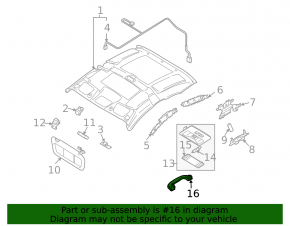 Ручка потолка передняя правая Mazda3 03-09